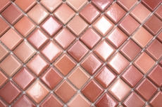 Jasba Agrob Buchtal Fresh mosaico gres cerámico ladrillo rojo mezcla brillante cocina baño ducha MOSJBF218 1 estera