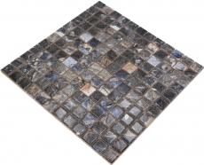 Jasba Agrob Buchtal Fresh Marble & More gres cerámico mosaico ilusión oscuro brillante aspecto mármol cocina baño ducha MOSJBMM22 1 tapete