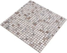Jasba Agrob Buchtal Fresh Marble & More gres cerámico mosaico ilusión beige brillante aspecto mármol cocina baño ducha MOSJBMM24 1 tapete