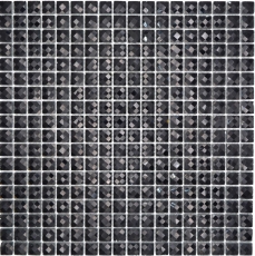 Mosaico de vidrio QUADRAT CRYSTAL GLITTER NEGRO MOS130-B824 1 tapete