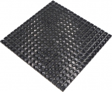Mosaico de vidrio QUADRAT CRYSTAL GLITTER NEGRO MOS130-B824 1 tapete