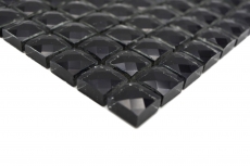 Mosaico de vidrio QUADRAT CRYSTAL GLITTER NEGRO MOS130-B824 1 tapete