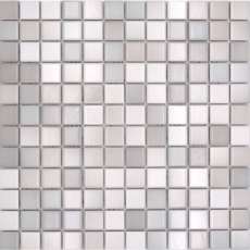 Azulejos de mosaico de cerámica Jasba mezcla gris cálido brillante n.a. Cocina pared baño azulejo ducha pared / 10 esteras de mosaico