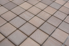 Muestra de mano Jasba Senja gres cerámico mosaico puro roble mate efecto madera cocina baño ducha MOSJB03_m