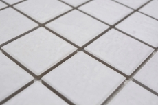 Muestra de mano Jasba Village mosaico cerámica gres piedra blanco mate efecto piedra cocina baño ducha MOSJB540_m