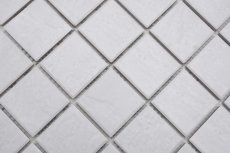 Muestra de mano Jasba Village mosaico cerámica gres piedra blanco mate efecto piedra cocina baño ducha MOSJB540_m