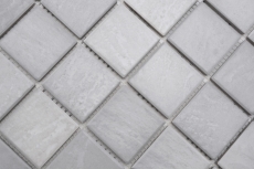 Muestra de mano Jasba Village mosaico cerámica gres roca gris mate efecto piedra cocina baño ducha MOSJB547_m