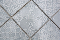 Muestra de mano Jasba Clara mosaico cerámica gres país verde brillante aspecto retro cocina baño ducha MOSJBC136_m