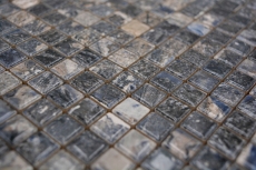 Muestra de mano Jasba Agrob Buchtal Fresh Marble & More gres cerámico mosaico ilusión oscuro brillante mármol look cocina baño ducha MOSJBMM28_m
