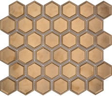 HEXAGON BRONCE HONEYCOMB / 10 mosaicos 14-09BR_f
