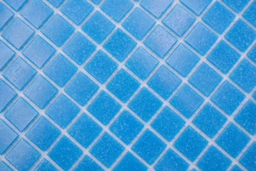 Mosaicos Mosaico de vidrio Classic Uni vidrio azul liso papel aglomerado Mosaico de piscina Mosaico de piscina MOS200-A14-P_f