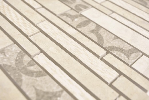 Muestra de mano compuesto mármol/cerámica mezcla beige 2F pared azulejo backsplash cocina ducha baño MOS180-A0127B_m