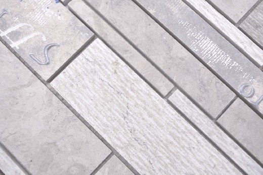 Muestra de mano compuesto mármol/cerámica mezcla gris/color 2F pared azulejo backsplash cocina ducha baño MOS180-C07STG_m