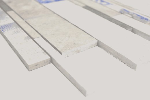 Muestra de mano compuesto mármol/cerámica mezcla gris/color 3F pared azulejo backsplash cocina ducha baño MOS180-D09STG_m