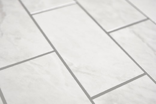 Muestra de mano rectángulo AC efecto piedra Carrara look Subway Level brillante pared azulejo backsplash cocina ducha baño MOS200-CLG_m