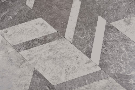 Muestra de mano flecha vinilo efecto piedra Cemento gris oscuro/Plata azulejo de pared MOS200-4CDG_m