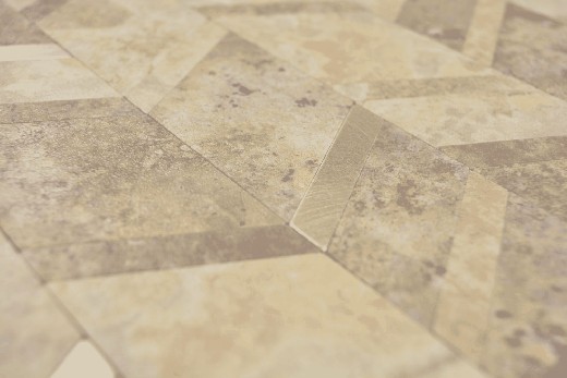 Muestra de mano flecha vinilo efecto piedra Beige caliza/Plata azulejo de pared MOS200-46LBG_m