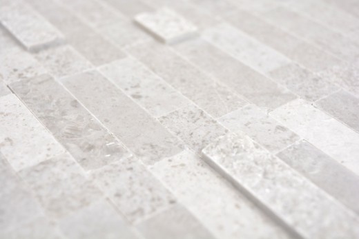 Muestra de mano piedra natural compuesta Cenicienta gris azulejo de pared MOS200-M32_m