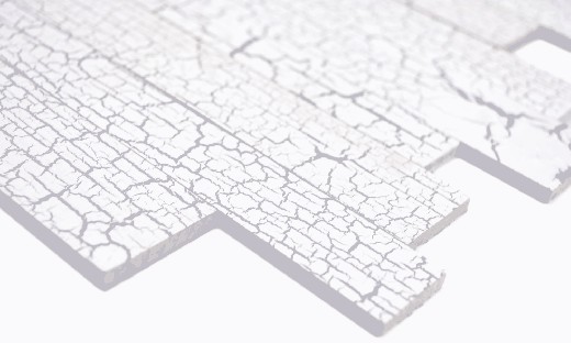 Muestra de mano compuesto Woodland crack blanco HSC azulejo de pared MOS170-PW5_m