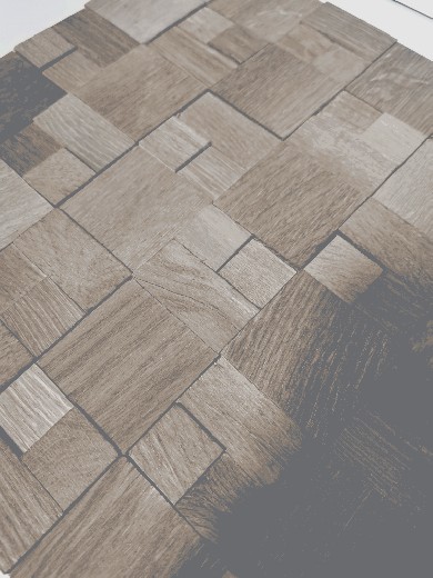 Muestra de mano combinación Woodland Roble Madera gris azul claro 3D azulejo de pared MOS170-22G_m