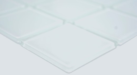 Mano patrón cuadrado Crystal uni blanco pared azulejo espejo cocina ducha baño MOS78-0101_m
