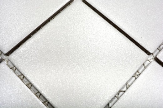 Muestra de mano azulejo de mosaico de cerámica blanco MOS22-0102-R10_m