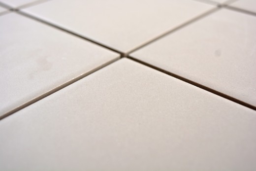 Muestra de mano azulejo mosaico cerámica gris claro sin esmaltar MOS22-1204_m