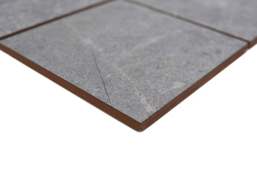 Azulejo de mosaico de cerámica gris antracita mate efecto piedra Piastrella - MOS22-BH172