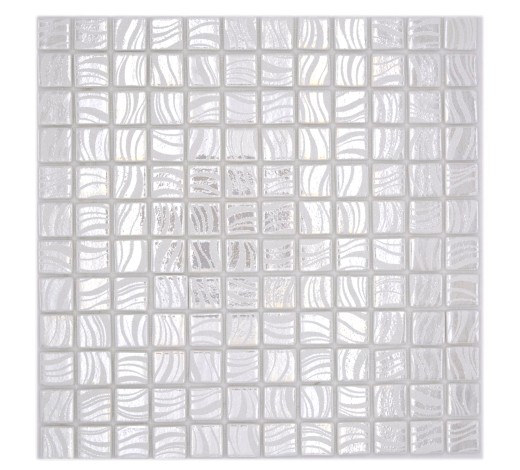 Mosaico azulejo piscina mosaico piscina mosaico blanco crema plata brillo metálico pared ducha ESPAÑA MOS220-78252U