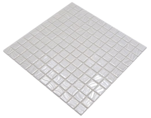 Mosaico azulejo piscina mosaico piscina mosaico blanco crema plata brillo metálico pared ducha ESPAÑA MOS220-78252U