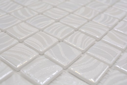 Mosaico azulejo piscina mosaico piscina mosaico blanco crema plata brillo metálico pared ducha ESPAÑA MOS220-78252U