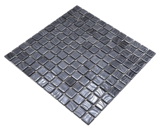 Mosaico azulejo piscina mosaico piscina mosaico negro grafito plata pared ducha ESPAÑA MOS220-78253U