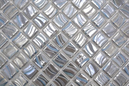 Mosaico azulejo piscina mosaico piscina mosaico plata azul oro turquesa acentos pared ducha ESPAÑA MOS220-78254U