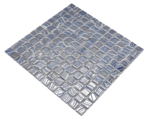 Mosaico de azulejos piscina mosaico piscina mosaico azul plata brillo metálico pared de ducha ESPAÑA - MOS220-78250U_f