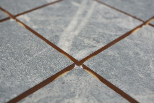 Muestra de mano mosaico cerámico gris-verde mate aspecto piedra Piastrella MOS22-BH395_m