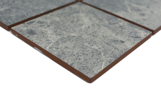Muestra de mano mosaico cerámico gris-verde mate aspecto piedra Piastrella MOS22-BH395_m