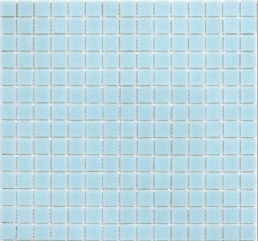 Muestra de mano piscina mosaico azulejo piscina mosaico de vidrio azul claro papel pegado - MOS200-A11-P_m