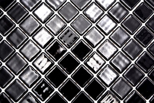 Muestra de mano mosaico azulejo piscina mosaico piscina mosaico negro pared de ducha ESPAÑA - MOS220-25900U_m