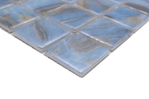 Muestra de mano piscina mosaico piscina mosaico de vidrio mármol shimmer gris crema plata pared suelo cocina baño ducha - MOS220-71382U_m