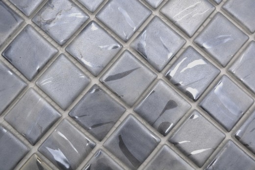 Muestra de mano piscina mosaico piscina mosaico de vidrio mosaico gris paloma tonos beige con tinte azul pared suelo cocina baño ducha - MOS220-71384U_m