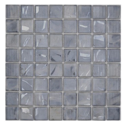 Muestra de mano piscina mosaico piscina mosaico de vidrio mosaico gris paloma tonos beige con tinte azul pared suelo cocina baño ducha - MOS220-71384U_m