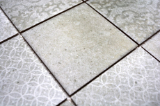 Retro vintage mosaico de azulejos de pared de cerámica de cemento mirada gris mezcla de azulejos backsplash cocina - MOS22-CELLO