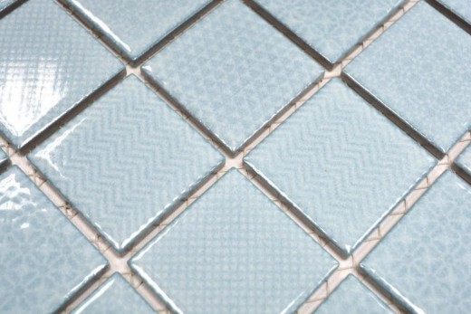 Azulejo de mosaico de cerámica azul claro azul hielo BAD piscina backsplash cocina MOS16-0402
