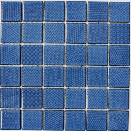 Azulejo de mosaico de cerámica azul BAD piscina azul azulejo espejo ducha baño azulejo MOS16-0404