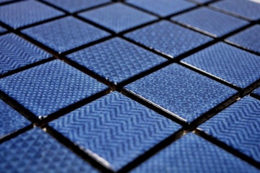 Azulejo de mosaico de cerámica azul BAD piscina azul azulejo espejo ducha baño azulejo MOS16-0404