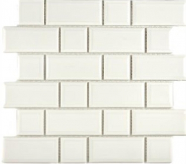 Metro Subway azulejos de mosaico de cerámica de marfil azulejo backsplash cocina MOS26-0119IM_f | 10 esteras de mosaico