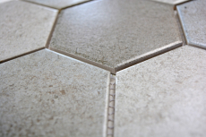 Muestra de mano mosaico azulejo cerámica gris hexágono cemento azulejo de cocina WC azulejo de baño MOS11F-0204_m