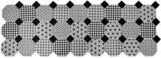 Mosaico de azulejos de cerámica octágono MISTO blanco brillante negro pared de mosaico cocina splashback MOSOcta-0301_f | 10 esteras de mosaico