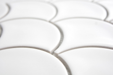 Muestra de mano mosaico azulejo cerámica ventilador blanco brillante azulejo WC baño azulejo MOS13-FS01_m