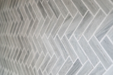 Espiga mosaico azulejo efecto piedra cerámica gris ducha salpicaduras azulejo backsplash MOS24-SO32